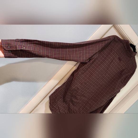 Men's Ben Sherman Navy Blazer Plaid Long Sleeve Button Down Shirt, Size L - Picture 14 of 15